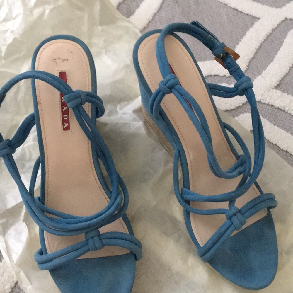 Prada wedge sandals.